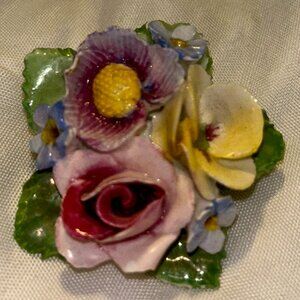 Denton China Floral Brooch